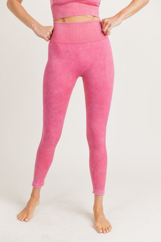 cotton candy pink highwaist leggings