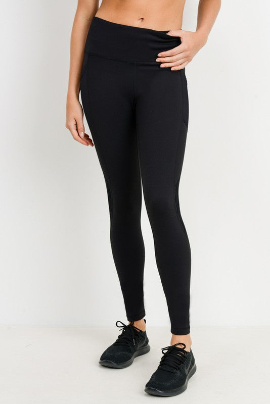 flossy black leggings