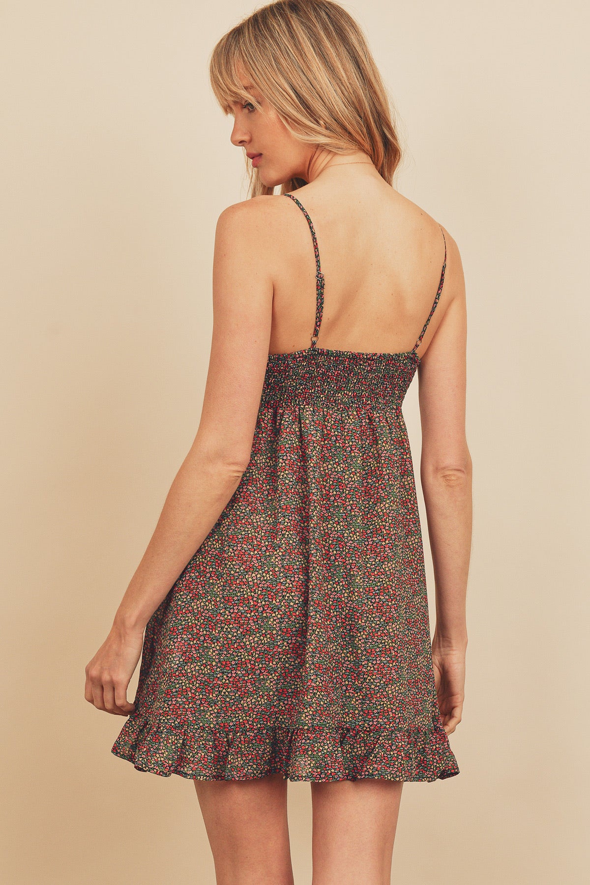 polanco floral mini dress