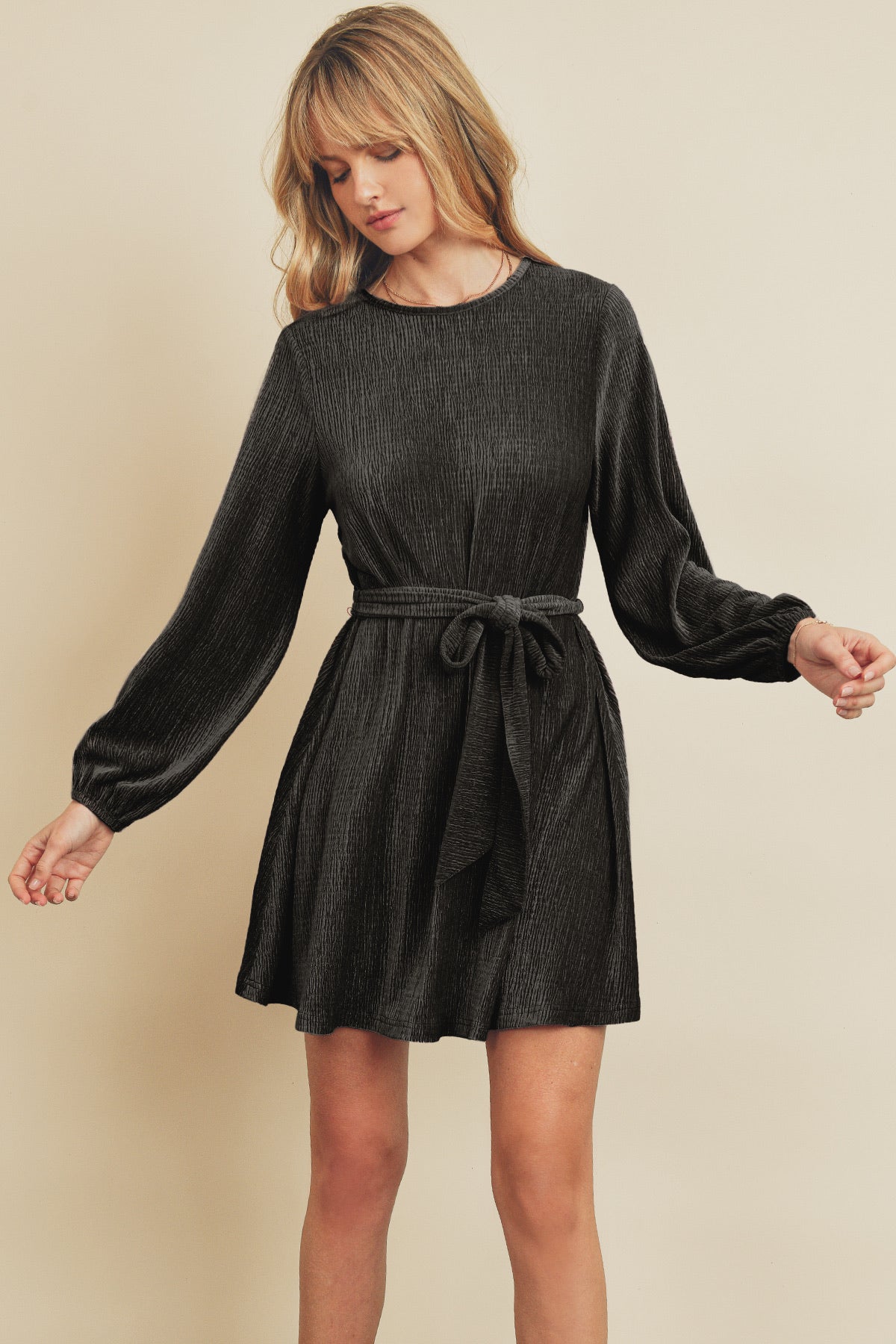 Holiday Velour Tunic Dress