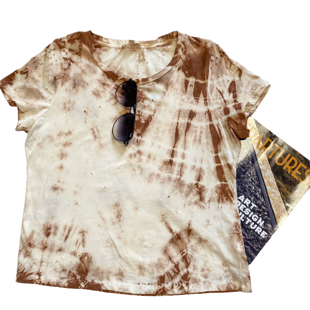 morocco distressed tie-dye tee